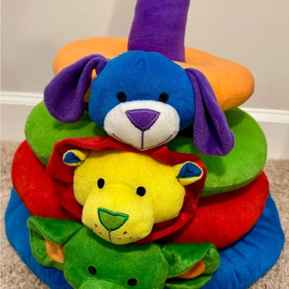 Colorful Animal Stacking Rings Toy - Picture 2 of 6